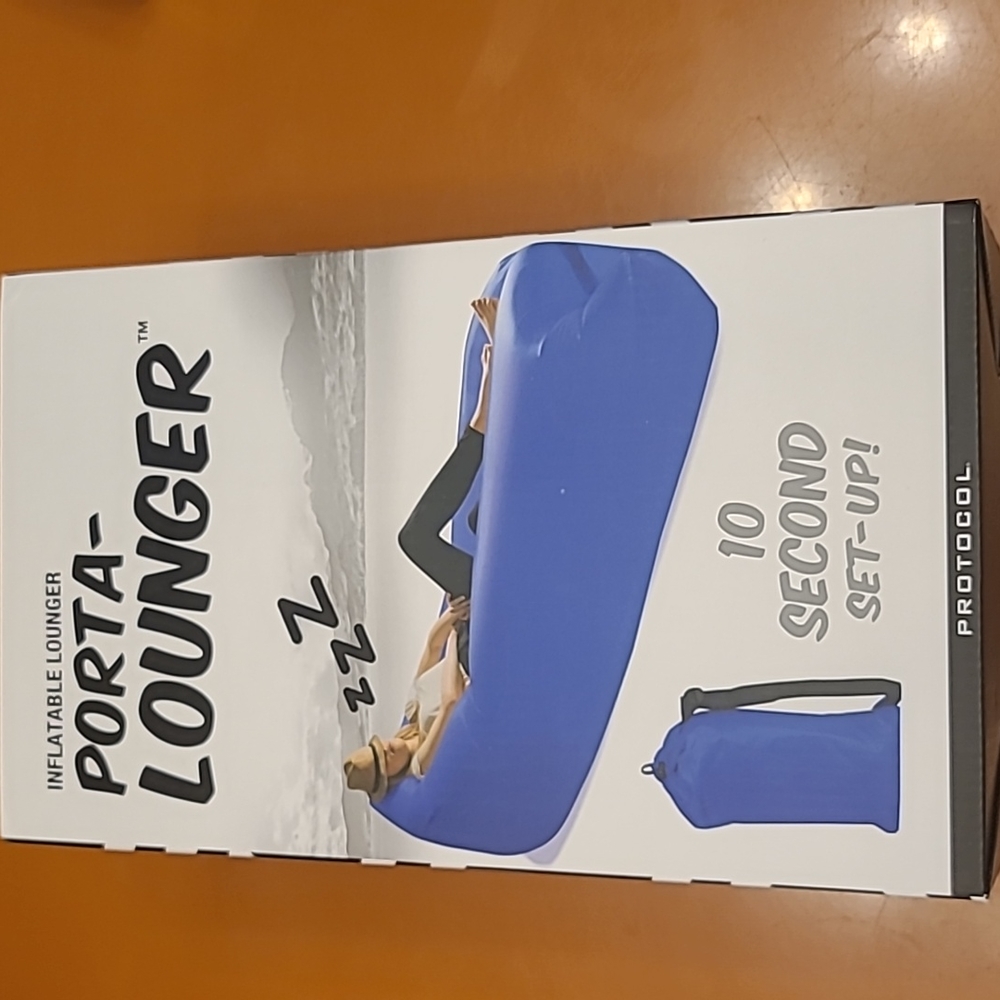 Protocol Inflatable  Porta-Lounger, Like New